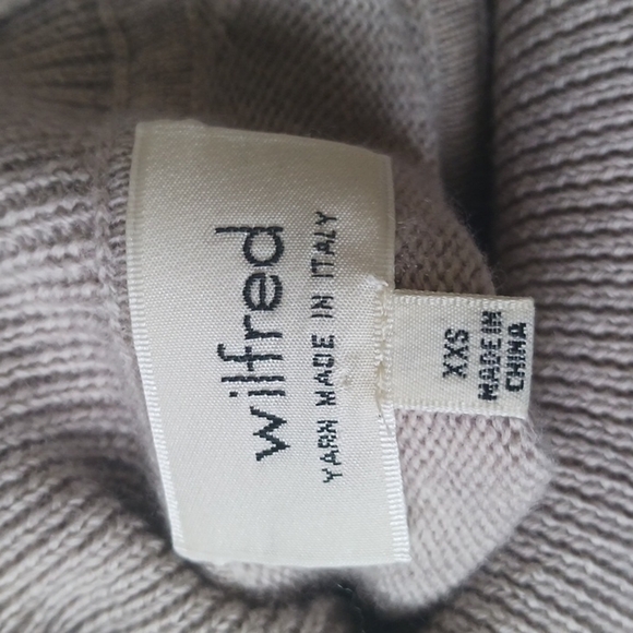 Aritzia Wilfred Wool Turtleneck Sweater Dress, Size XXS, Grey/Beige Colour - Picture 8 of 13